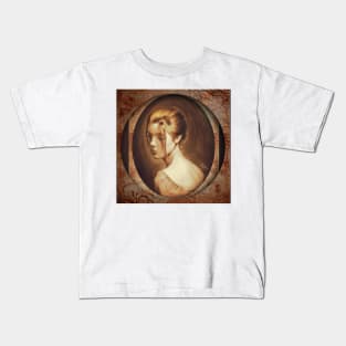 Framed portrait of a girl Kids T-Shirt